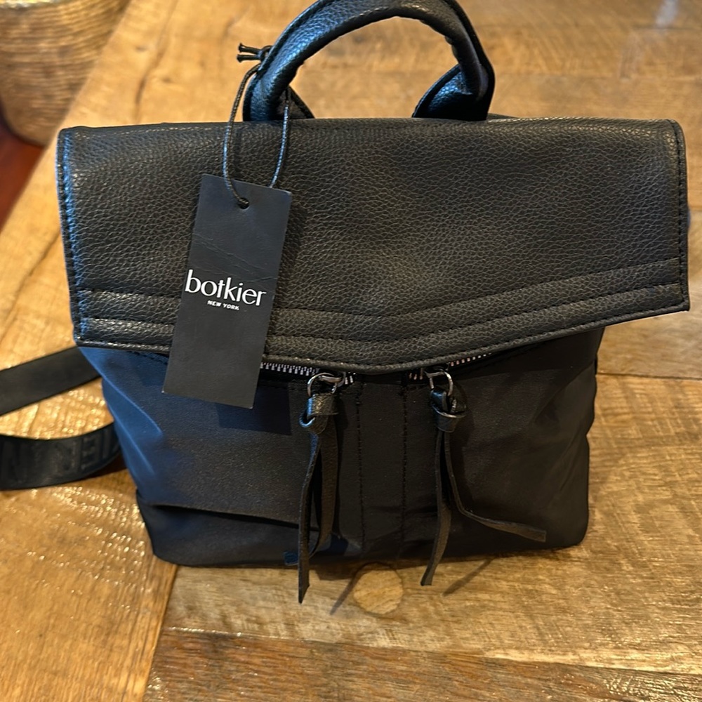 Botkier Trigger Black Mini Backpack Nylon NWT